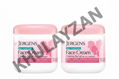 Paquete de 2 lociones hidratantes crema facial multiusos Jergens 15 OZ envío rápido Foto 1 de 4