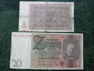 GERMANY 2 / 20 Mark Banknote Berlin 1937 / 1929 - Picture 1 of 2