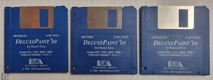 Deluxe Paint 3 III - Commodore Amiga 3 disc's art retro vintage collectible - Bild 1 von 1