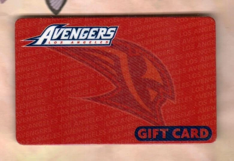 TEAM LA Los Angeles Avengers ( 2004 ) Sample Gift Card ( $0 ) - Image 1 of 2