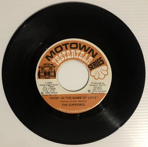 The Supremes - Stop! In The Name Of Love 1965-7' Single 45rpm Neuauflage Schallplatte - Bild 1 von 4