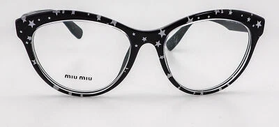 Miu Miu VMU 04R 138-1O1 黑色/星星框架 51-17-140 罕见 — 第 1/4 张图片