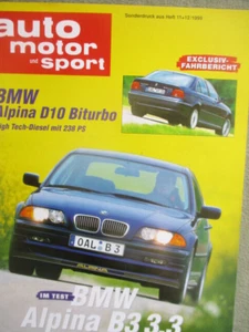 auto motor & sport BMW Alpina D10 Biturbo E39 Limousine, E46 B3 3.3 Sonderdruck - Bild 1 von 3