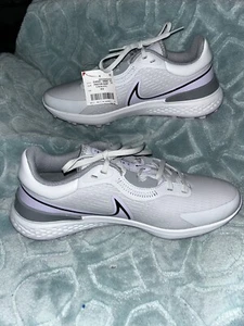 Scarpe da golf Nike Infinity Pro 2 grigio/viola/bianco DJ5593-005 da uomo taglia 8,5 nuove - Foto 1 di 14