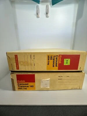 Kodak Carousel 140 Slide Trays in Original Box for Kodak Projector Set 2 - Image 1 of 3