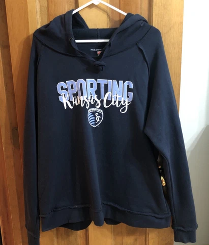 Sporting Kansas City MLS Hooded Sweatshirt. Size XL. SHIPS NEXT DAY! Cover