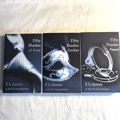 Fifty Shades Of Grey Trilogy Trade Paperback E L James Three Volumes 2012 - Image 1 of 4