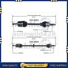 TrakMotive 2X Front CV Axle Joint Shaft For 1999 2000 2001 2002 Daewoo Leganza