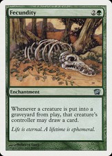 8th Edition Fecundity Magic The Gathering NM