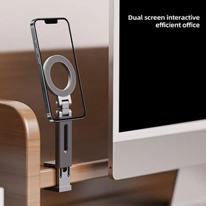 Magnetic Phone Holder Magnetic Flexible Cell Rotation Folding Clip Mount - Picture 1 of 12