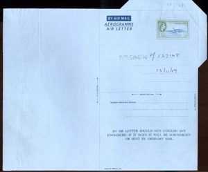 BARBADOS 1959 FLYING FISH AIRLETTER - Picture 1 of 1