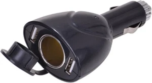 Stecker für Zigarettenanzünder mit 2 USB Dosen Anschlußdosen (R-145) - Bild 1 von 1