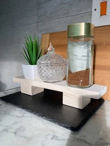 Free-Stand Shelf | Decorative Shelf| Wooden Candle Display | Home Decor | - Picture 1 of 8