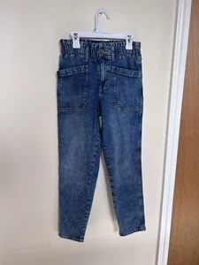 Gap Denim Kids Girls High-Rise Mom Jeans Stretch Denim Size 12 - Picture 1 of 4
