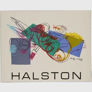 Andy Warhol Rare Original 1982 Halston (Fragrance and Cosmetics) Poster - Picture 1 of 6