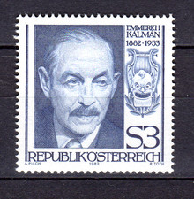 AUSTRIA 1982 EMMERICH KALMAN (Composer) 3 S. MNH