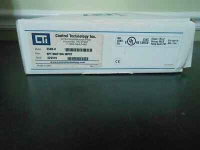 CONTROL TECHNOLOGY CTI 2588-8  8PT UNIV DIG INPUT MODULE - free shipping - Image 1 of 4