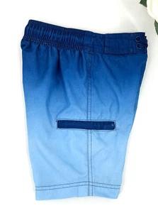 Wave Zone Swim Trunks Boy’s Size XS 5 Cargo Board Shorts Blue Ombre Swimsuit - Picture 1 of 5