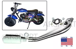 Mufla de escape para mini bicicleta TrailMaster MB200-2 / Hurricane 200X. - Imagen 1 de 11