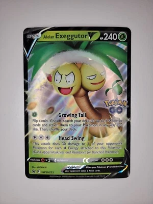 Black Star Promo Pokemon Card, (Jumbo) Alolan Exeggutor V SWSH225 Ultra Rare - Image 1 of 2