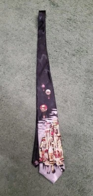 Corbata de colección 1994 colección McDonald's NYC Manhattan Twin Towers cono de vainilla Foto 1 de 4