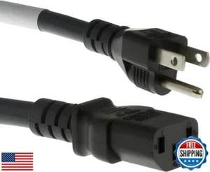 CablesAndKits Heavy Duty Computer Power Cord 14 AWG AC Cable - 15A/125V 5-15P - Picture 1 of 5