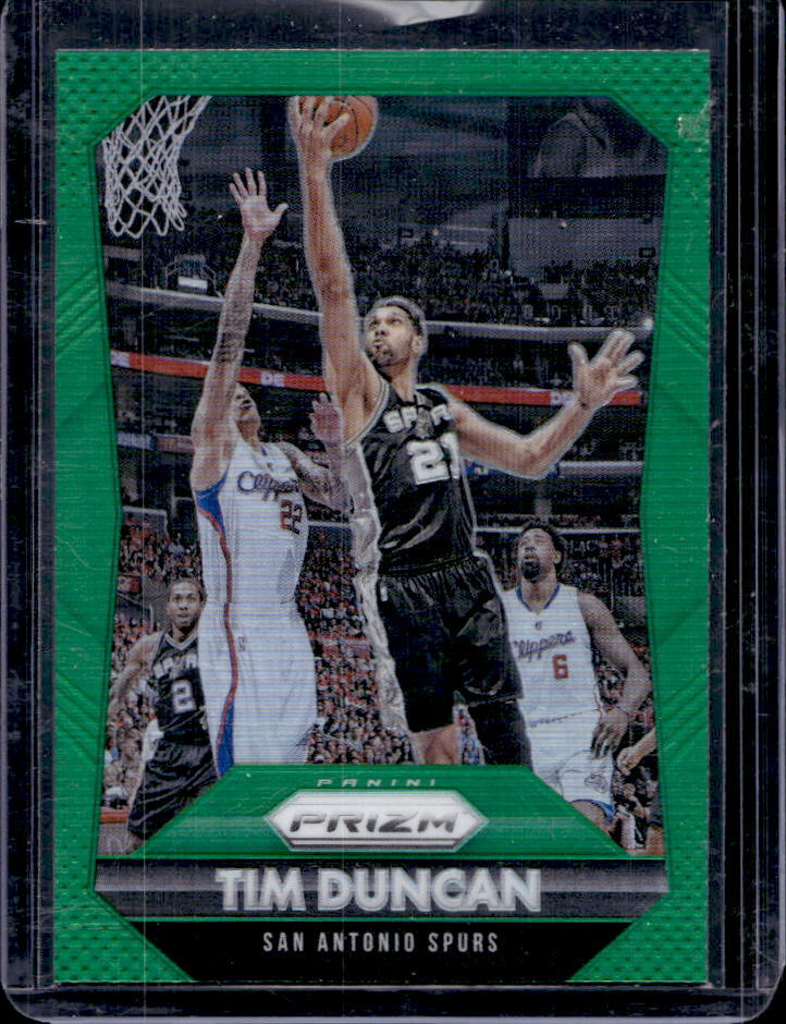 2015-16 Prizm Tim Duncan Green Prizm #51 Spurs