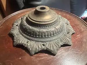 LAMP ART - DECORATED STAR FOR TABLE OR OTHER LAMP, OLD - Picture 1 of 5