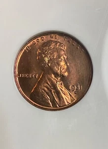 NGC MS65RB 1931 D LINCOLN WHEAT CENT BETTER DATE MOSTLY RED VERY NICE - Picture 1 of 3
