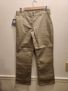 Universal School Uniform Khaki Girls 12.5 Plus Flat Front Pants NWT #44 - Picture 1 of 9