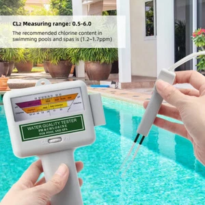 Digital WasserTester PH Wert Prüfer Chlor Messgerät Messer WaterAquarium Pool DE - Bild 1 von 11