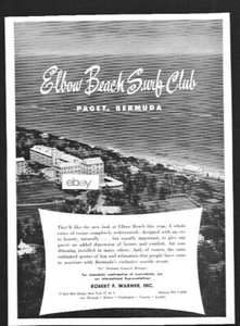 ELBOW BEACH SURF CLUB PAGET BERMUDA KOMPLETT RENOVIERT 1958 LUFTBILD ANZEIGE  - Bild 1 von 1