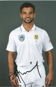 SOUTH AFRICA: JP DUMINY SIGNED 6x4 TEST PORTRAIT PHOTO+COA - Picture 1 of 1