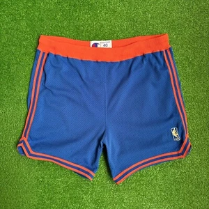Pantaloncini autentici New York Knicks Champion NBA Team 1997 emessi taglia 40 +2 ORO - Foto 1 di 4