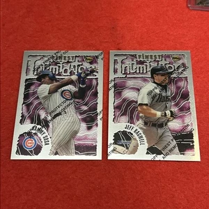 1996 Topps Finest Sammy Sosa #171 & Jeff Bagwell #16 Intimidators (con cáscara) - Imagen 1 de 13
