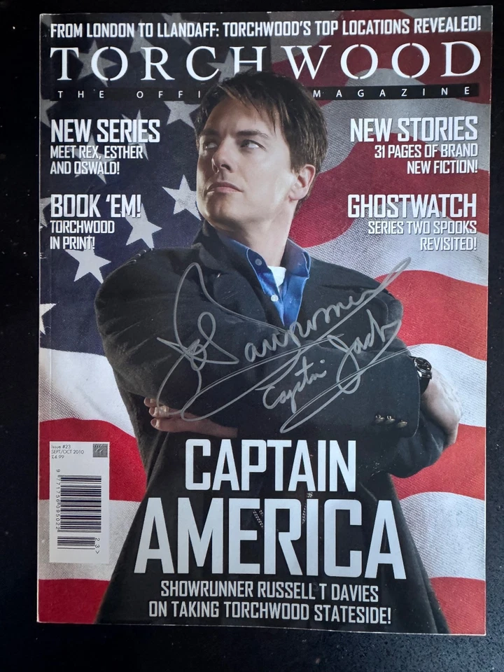 Torchwood Mag Signed John Barrowman, Captain Jack Harkness Doctor Who SIGNED - Image 1 of 1
