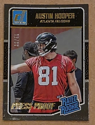 Donruss - Austin Hooper 2016 clasificación novato prueba de prensa novato paralelo/50 Foto 1 de 2
