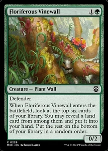 Floriferous Vinewall NM Commander: Modern Horizons 3 MTG - Picture 1 of 1