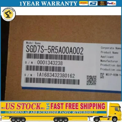 US FREE TAX  YASKAWA SGD7S-5R5A00A002 Servo Drive - Image 1 of 2