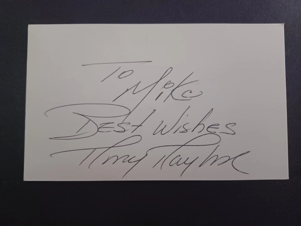 Tony Taylor (d. 2020) Signed Index Card - Cubs, Phillies, Tigers - B - Image 1 of 1