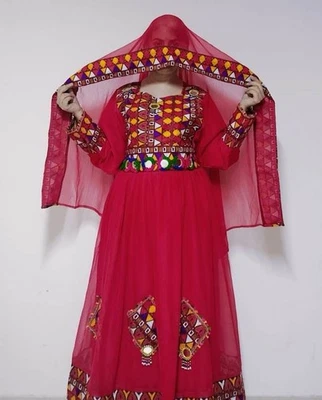 Vestido afgano para mujer hecho a mano vestido Kuchi ropa afgana ropa afgana Foto 1 de 4