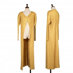 PLEATS PLEASE Pleated Buttonless Long Cardigan Size 2(K-132105) - Picture 1 of 12