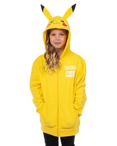 Pokemon Hoodie Kids' Gen 01 Zip-Up 3-D Character Costume Hoodie - Picture 1 of 18