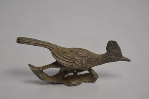 Vintage Spooniques Pewter Roadrunner Southwest Metal Statue Miniature Bird - Picture 1 of 9