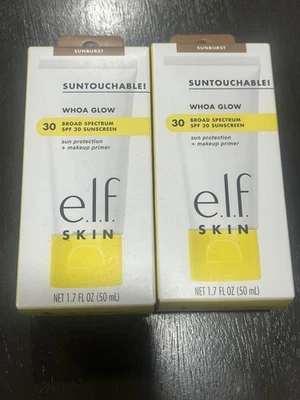 2 X e.l.f. SKIN Suntouchable Whoa Glow SPF 30– Sunscreen&Makeup Primer Exp.08/25 - Image 1 of 3
