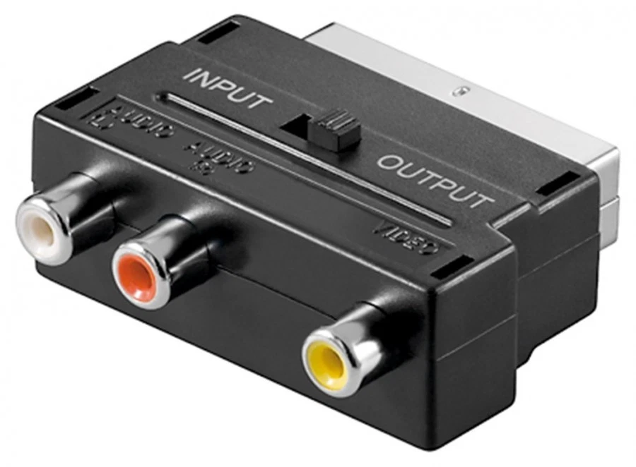 Goobay Adapter Scart auf 3x Cinch