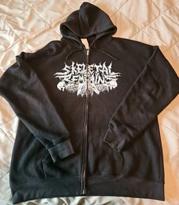 Skeletal Remains Zip Jacke Hoodie Herren XL Death Metal Logo  - Bild 1 von 5