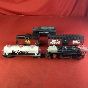 Set Of 5 Lionel Trains Dr. Pepper Doc’s Express Set - Super Rare! - Picture 1 of 17