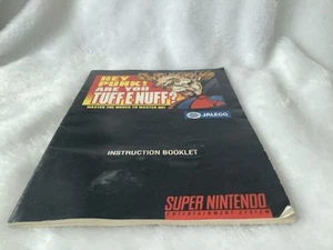 Super Nintendo SNES Hey Punk! Are You Tuff E. Nuff Manual Booklet Only No Game - Picture 1 of 9