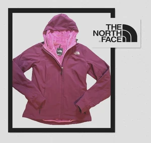 The North Face Women’s Medium Very Soft Lining - Magenta Jacket Hooded Warm ZIP - Picture 1 of 19